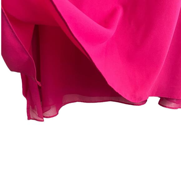 Cato Tunic Top Women Scoop Neck Flowy Lined Vibrant Size 18/20 Pink Layering - Picture 7 of 11